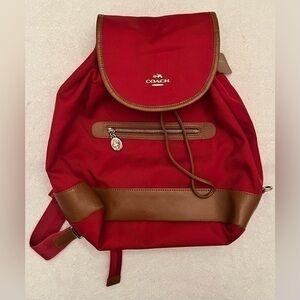 Coach Backpack Red Vintage